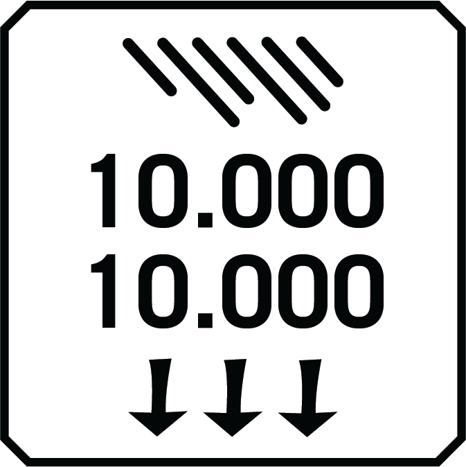 Wodoodporność i przewiewność - 10 000/10 000