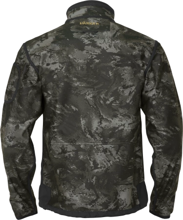 Bluza Härkila Kamko NOCTYX fleece - rozpinana w kamuflażu nocnym