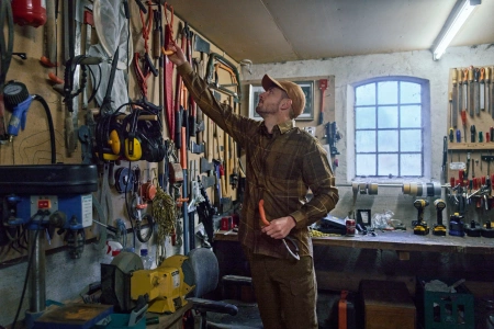 Koszula Härkila Akse L/S w kratę - uniwersalna 98% bawełna