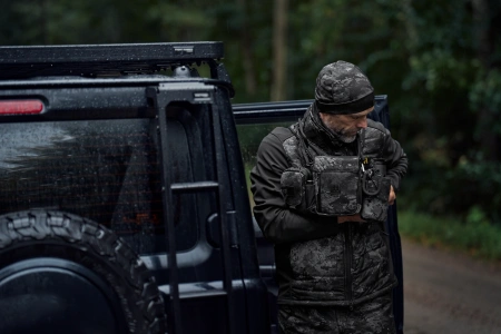 Uprząż na lornetkę Härkila NOCTYX- cicha i bezpieczna: ultracichy pas nośny do lornetki