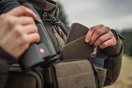 Uprząż na lornetkę Härkila - cicha i bezpieczna: ultracichy pas nośny do lornetki