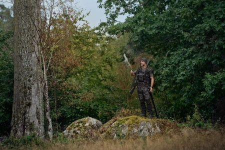 Koszulka T-shirt Härkila NOCTYX Camo S/S - z Polygiene