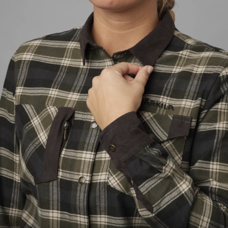 Koszula damska Aivak L/S - z grubej mieszanki bawełny z odrobiną elastanu