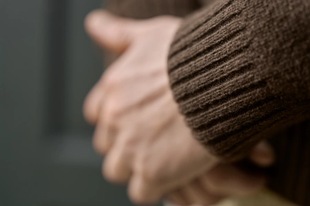 Sweter Härkila Vincent merino v-neck - 100% wełna merino