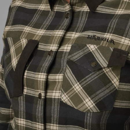 Koszula damska Aivak L/S - z grubej mieszanki bawełny z odrobiną elastanu