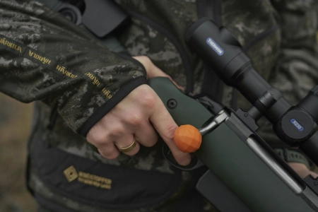 Bluza Härkila Kamko NOCTYX fleece - rozpinana w kamuflażu nocnym