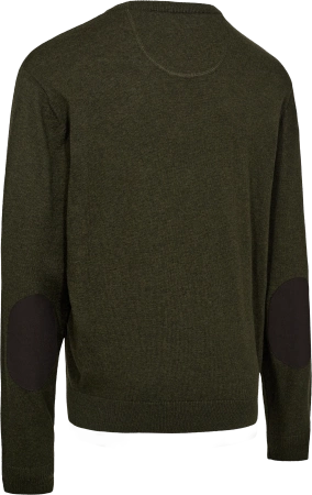 Sweter dzianinowy Deerhunter Harrington O-neck - cienki, mieszanka 50/50 wełna merino i bawełna