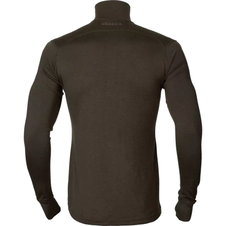 Härkila Base All Season half zip - podkoszulka z długim rękawem i golfem 100% wełna merynosów