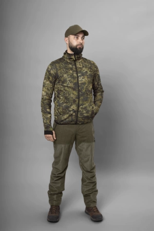 Bluza Power Camo Fleece - rozpinana, z kapturem