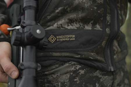 Bluza Härkila Kamko NOCTYX fleece - rozpinana w kamuflażu nocnym