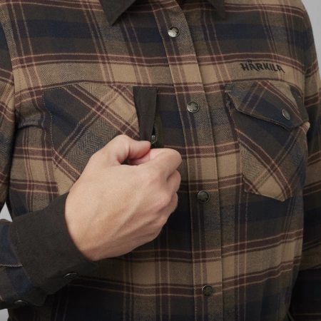 Koszula damska Aivak L/S - z grubej mieszanki bawełny z odrobiną elastanu