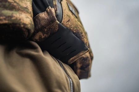 Uprząż na lornetkę Härkila Camo - cicha i bezpieczna: ultracichy pas nośny do lornetki