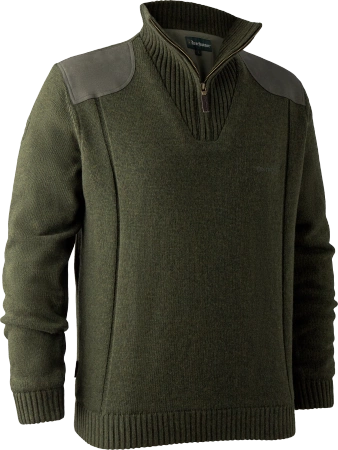 Sweter rozpinany pod szyją Deerhunter Carlisle Knit z membraną Stormliner®