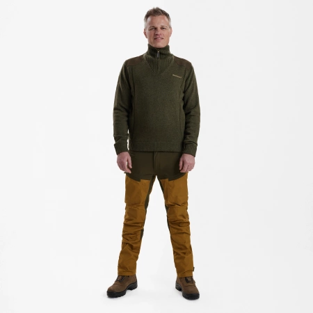 Sweter rozpinany pod szyją Deerhunter Carlisle Knit z membraną Stormliner®