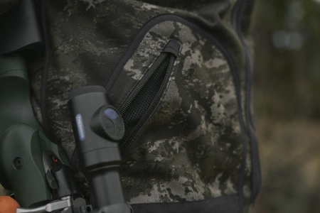 Bluza Härkila Kamko NOCTYX fleece - rozpinana w kamuflażu nocnym