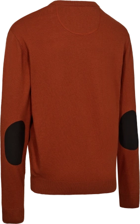 Sweter dzianinowy Deerhunter Harrington V-neck - cienki, mieszanka 50/50 wełna merino i bawełna