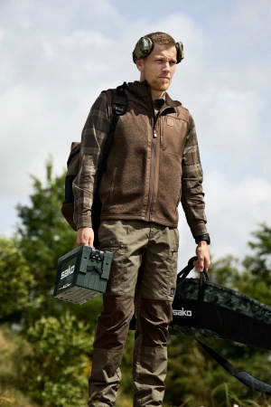 Kamizelka Härkila Kalix fleece - polarowa ze wstawkami mini ribstop