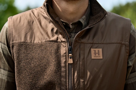 Kamizelka Härkila Kalix fleece - polarowa ze wstawkami mini ribstop