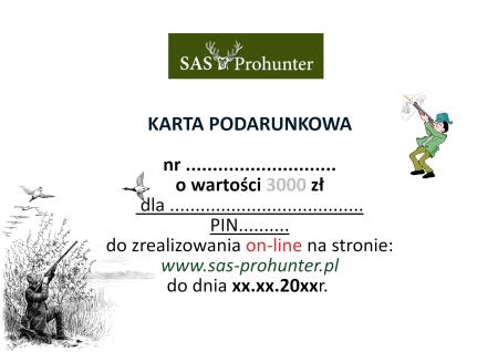Karta podarunkowa 3000 zł