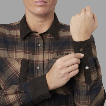 Koszula damska Aivak L/S - z grubej mieszanki bawełny z odrobiną elastanu