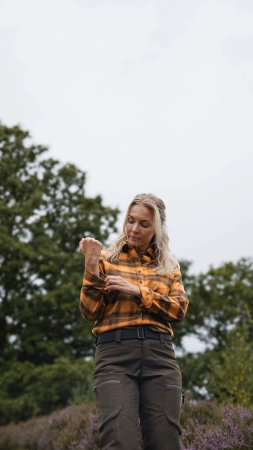 Koszula damska Astrid Northern Hunting - miękka i wytrzymała z bawełny organicznej