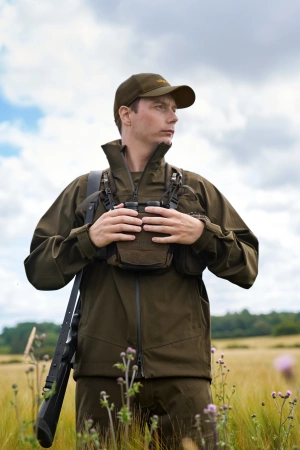 Uprząż na lornetkę Härkila - cicha i bezpieczna: ultracichy pas nośny do lornetki