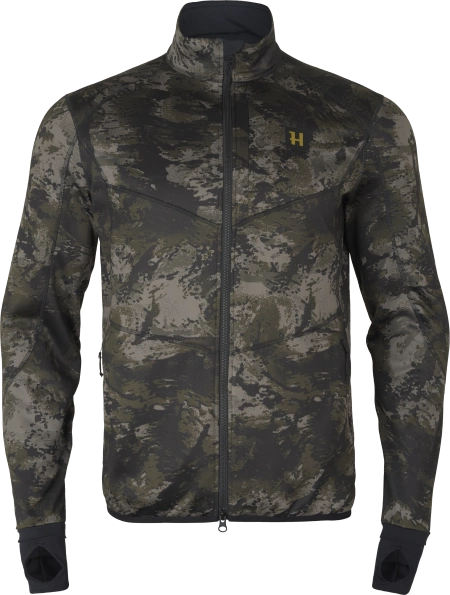 Bluza Härkila NOCTYX fleece  - rozpinana w kamuflażu nocnym