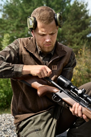 Kamizelka Härkila Kalix fleece - polarowa ze wstawkami mini ribstop