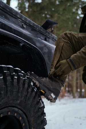 Spodnie ocieplane Driven Hunt z membraną HWS - grube i ciepłe z odpinanymi szelkami