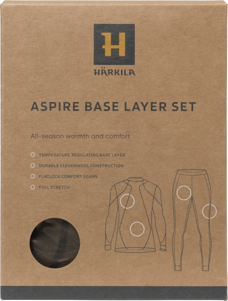 Bielizna ocieplająca komplet Härkila Aspire unisex -100% wełna merino