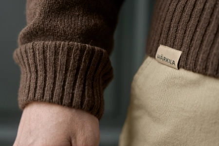 Sweter Härkila Vincent merino v-neck - 100% wełna merino