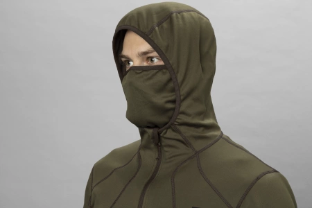 Bluza rozpinana z kapturem Deer Stalker - elastyczny polar idealny do polowania z podchodu