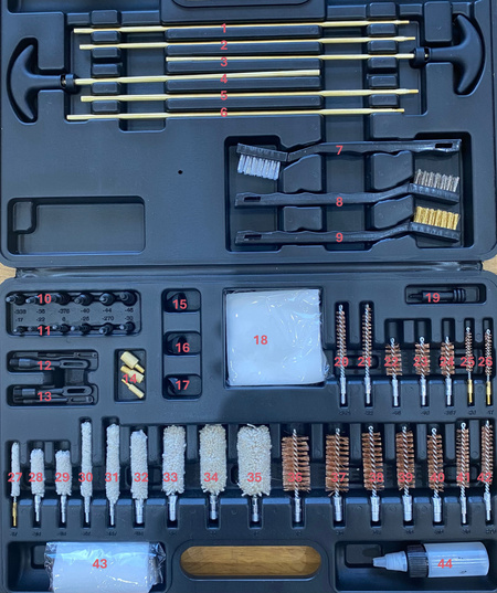 Zestaw do czyszczenia broni 17-50 czarny