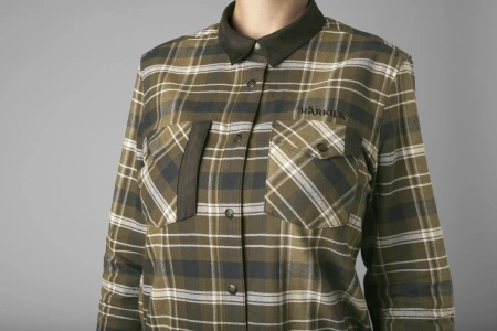 Koszula damska Aivak L/S - z grubej mieszanki bawełny z odrobiną elastanu