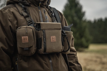 Uprząż na lornetkę Härkila - cicha i bezpieczna: ultracichy pas nośny do lornetki