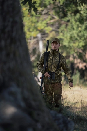 Bluza Power Camo Fleece - rozpinana, z kapturem