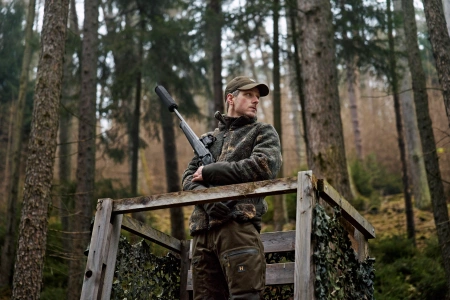 Kurtka Härkila Tyst Camo Fleece - cicha typu highloft