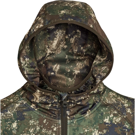 Bluza Alvar Opt 2 Norhern Hunting - idelana warstwa środkowa w kamuflażu z kapturem