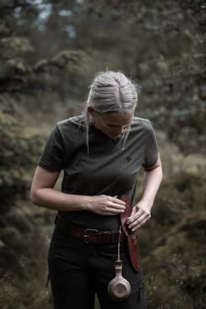 Bluzka T-shirt damski Helka Green Northern Hunting - bawełna organiczna