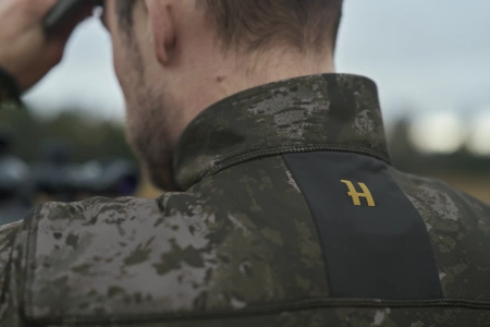 Bluza Härkila NOCTYX fleece - rozpinana w kamuflażu nocnym