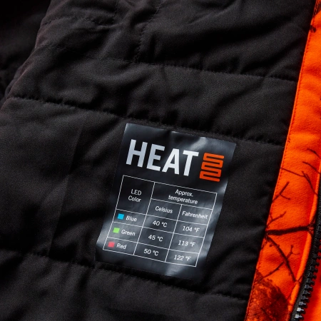 Kurtka grzewcza Deerhunter Game RealTree Edge Safety Orange - z membraną Deertex Perfomance Shell