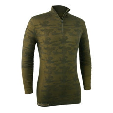 Podkoszulek CAMOU WOOL UNDERSHIRT W. ZIP-NECK