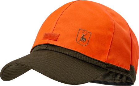 Czapka z daszkiem Deerhunter Muflon Pro Cap z funkcję Safety - wywijany pomarańczwy top, membrana Deer-Tex®
