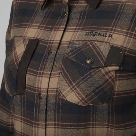 Koszula damska Aivak L/S - z grubej mieszanki bawełny z odrobiną elastanu