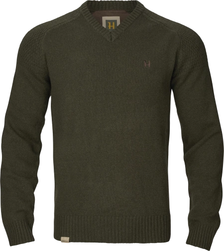 Sweter Härkila Vincent merino v-neck - 100% wełna merino