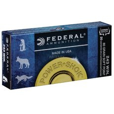 FEDERAL .243 Win. Power Shok SP 5,2 g / 80 grs