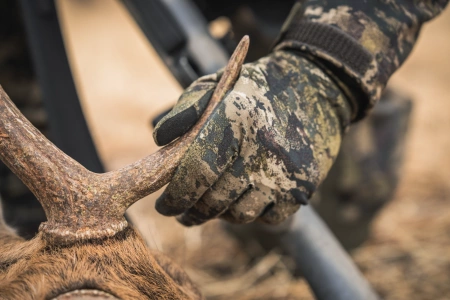 Rękawice Grip Camo - na polowanie w kamuflażu InVis