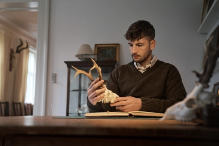 Sweter Härkila Vincent merino v-neck 100% wełna merino