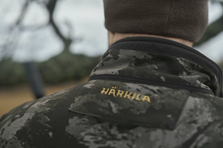 Bluza Härkila Kamko NOCTYX fleece - rozpinana w kamuflażu nocnym