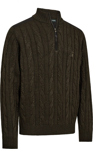 Sweter rozpinany pod szyją Deerhunter Randall ½-Zip Knit - idealny na chłodniejsze dni